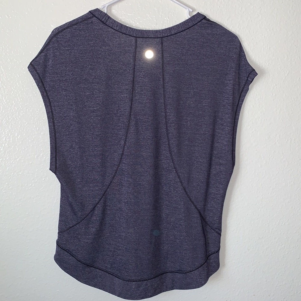 Lululemon Pace Perfect Short Sleeve Heathered Midnight Navy/Midnight Nav…